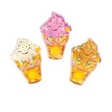 Raymond Geddes Ice Cream Float Water Games – Pack of 24 – Handheld Ring Toss Toys in Cone Shapes with Refillable Water