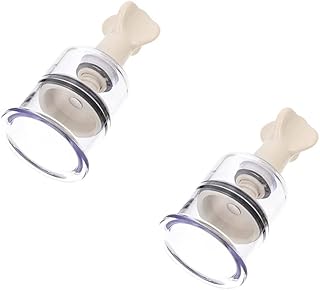 Nipple Suction,2 Pcs Nipple Sucker,3CM Nipple Corrector,Nipple Pullers Nipple Cups Suckers Everters Extractors for Inverted and Flat Nipples Treatment Enlargers,M(3CM)