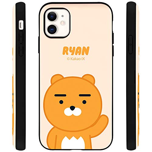 Kakao Friends Iphone 11 Wallet Case With Card Holder, Protective Dual Layer Bumper Phone Case (Ryan Beige) Ip11-Kmdb-Rynbg #TOP1