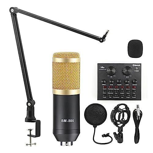 }Rg }CNX^WI V8 TEhJ[ht@^dLbg Bm800 RfT[}CN PC Rs[^^JIPXg[~O(Gold Mic kits 3)