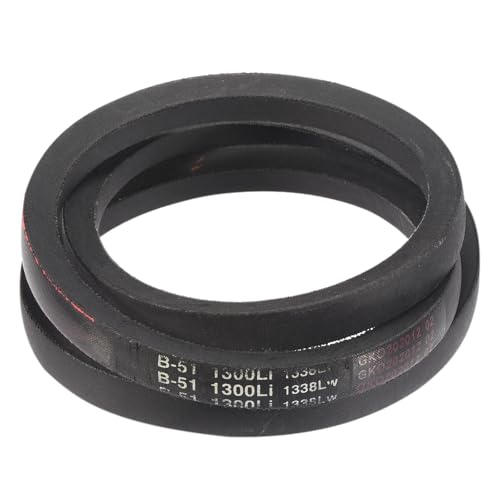 Image of uxcell 3 Pack B51 Classic Wrapped V-Belt, 54 inch Outside Circumference Wrapped Industrial Rubber V-Belt B Profile V-Belt for Industrial Machinery Equipment, Black
