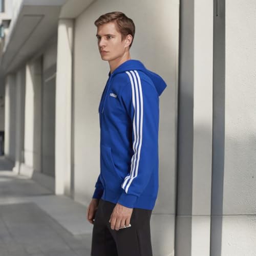 Image of adidas mens Essentials 3-stripes Fleece Hoodie