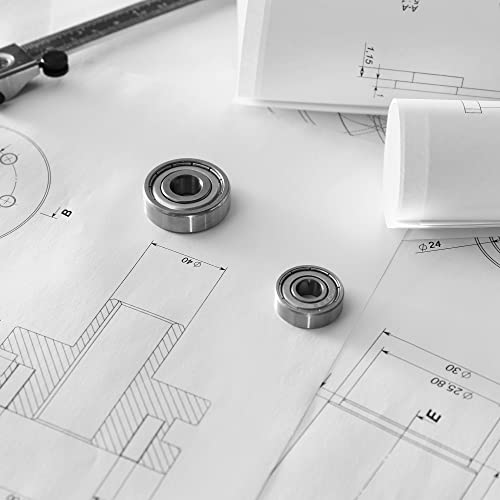 CNBTR 2x6x2.5mm Bearing Steel Mini Groove Ball Bearings Sliding Wheels DIY Industry MR62ZZ Pack of 10
