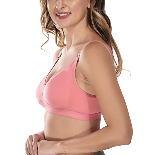 Image of Viral Girl Women's Wire-Free Cotton Hosiery Bra | Non-Padded, Full Coverage, Adjustable Straps | Soft Comfortable Innerwear with Hook & Eye Closure for Everyday Use