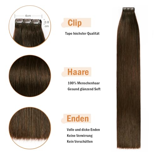Clip-In Extensions aus Echthaar (35cm-55cm) für Volumen und Länge