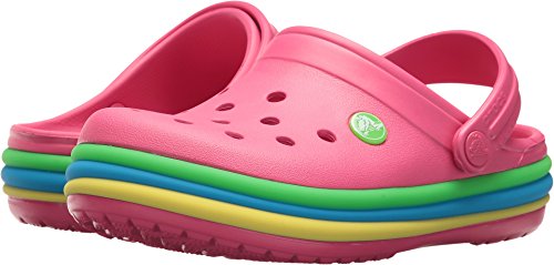 Crocs Unisex-Child Crocband Rainbow Band Clogs, Paradise Pink, 11 Little Kid Crocs Unisex-Child Crocband Rainbow Band Clogs, Paradise Pink, 11 Little Kid