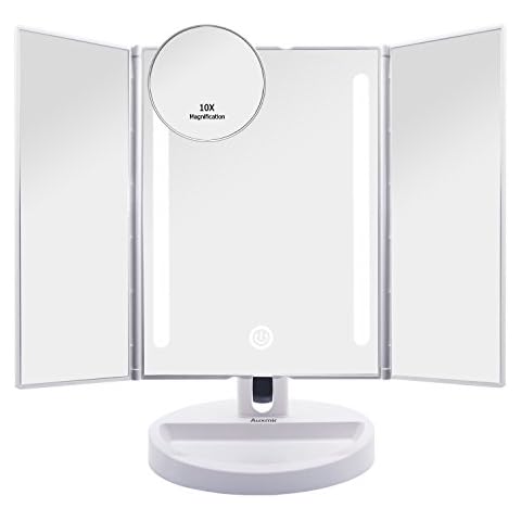 Auxmir Espejo Maquillaje Tríptico con Luz LED Cover