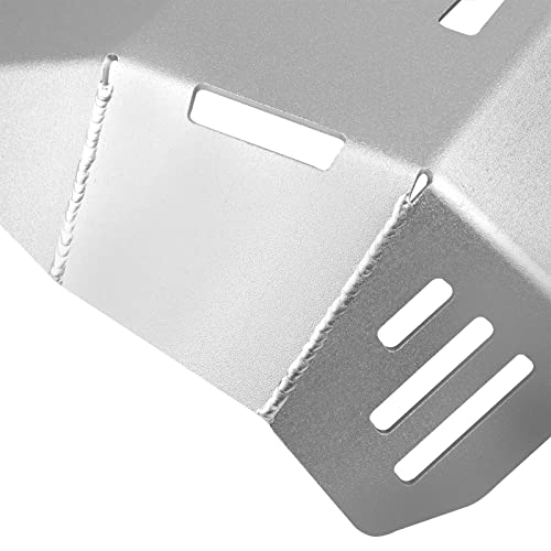 Image of Motorcycle Engine Skid Plate Bash Plate Compatible with Honda CRF300L CRF300 L ABS 2021 2022 2023 2024 2025 CRF300LS 2023 2024 2025 Aluminum Belly Pan Protective Cover(sliver)