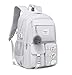 Wadirum Cute Laptop Backpack for Girl Fashion College Bag Women Backpack Purse Grey