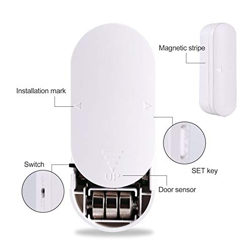 Security Door and Window Alarm, 2-Pack,Wreless Alarm System for Home,Door Sensor,Wireless Doorbell, Very Suitable for Families, Garages, Apartments, Dormitories, RVs and Offices.
