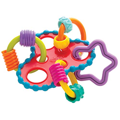 Playgro Sonajero redondo, Juguete para bebés, A partir de 3 meses, Sin BPA, Multicolor, 40221