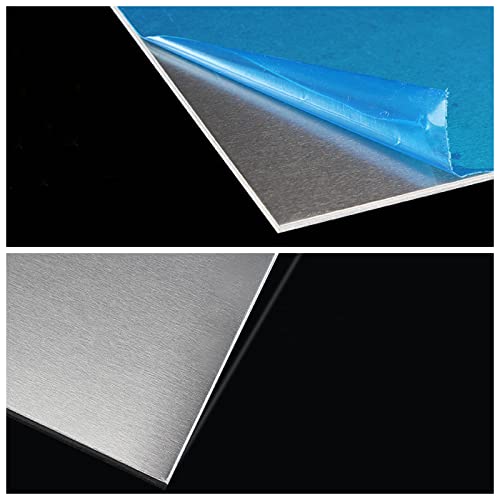 BENECREAT 10 STÜCKE 180x130mm Aluminiumplatte mit Schutz Film Silber Aluminium Übungsblätter für Schmuckherstellung Handprägung Prägen, 0,6 mm Dicke