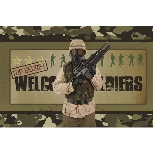 Fondo Fotográfico Camuflaje 9x6 ft para Fotografía miniatura 3