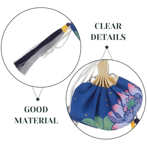 Bolsas vacías portátiles con cordón, azul miniatura 7