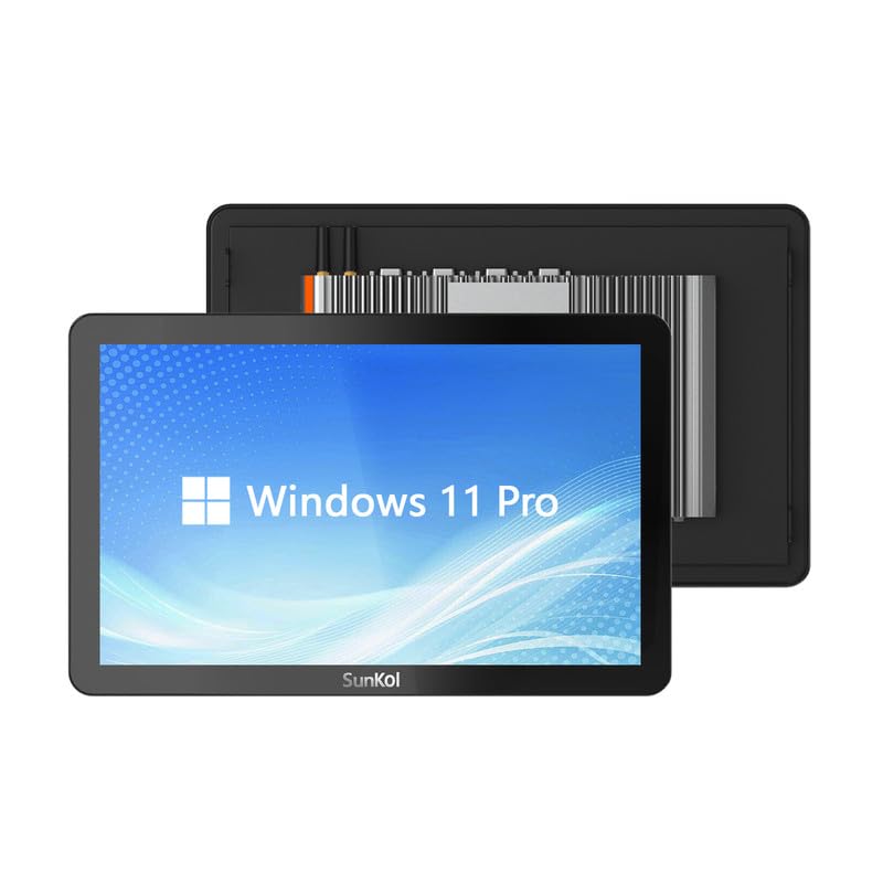 Image of 18.5 inch Fanless Industrial Panel PC,16:9 Embedded 10 Point Touch PC,Windows 11 IP65 All-in-One Computer,Auto Power-on,for Factory,Automation,Kiosk,Business (I3-1215U, 8G RAM 1TB SSD)