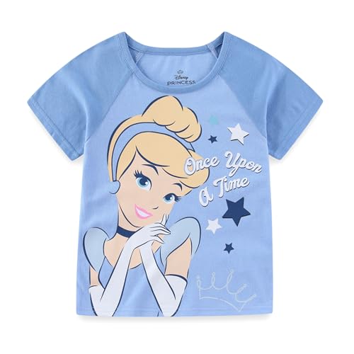 Image of Disney Princess Frozen Minnie Mouse Girls Short Sleeve T-Shirt and French Terry Shorts Set for Toddlers to Big Kids