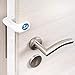Coona Tope Puerta Seguridad bebe - Pack 3 ud. Protector Dedos Puerta Premium para niños - Salvadedos Puertas Bebe blanco - Protección anticierre puertas