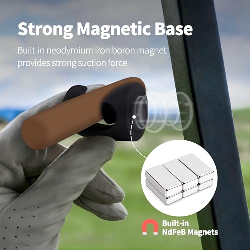 ROWFEN Magnetic Golf Cart Grip Clip - Silicone Holder with Built-in Magnet, Securely Grips 30-70 RG Items, for Golfing, Grilling, Fishing, Travel & Outdoor Adventures (2 Black) by ROWFEN - Used condition - Image 3