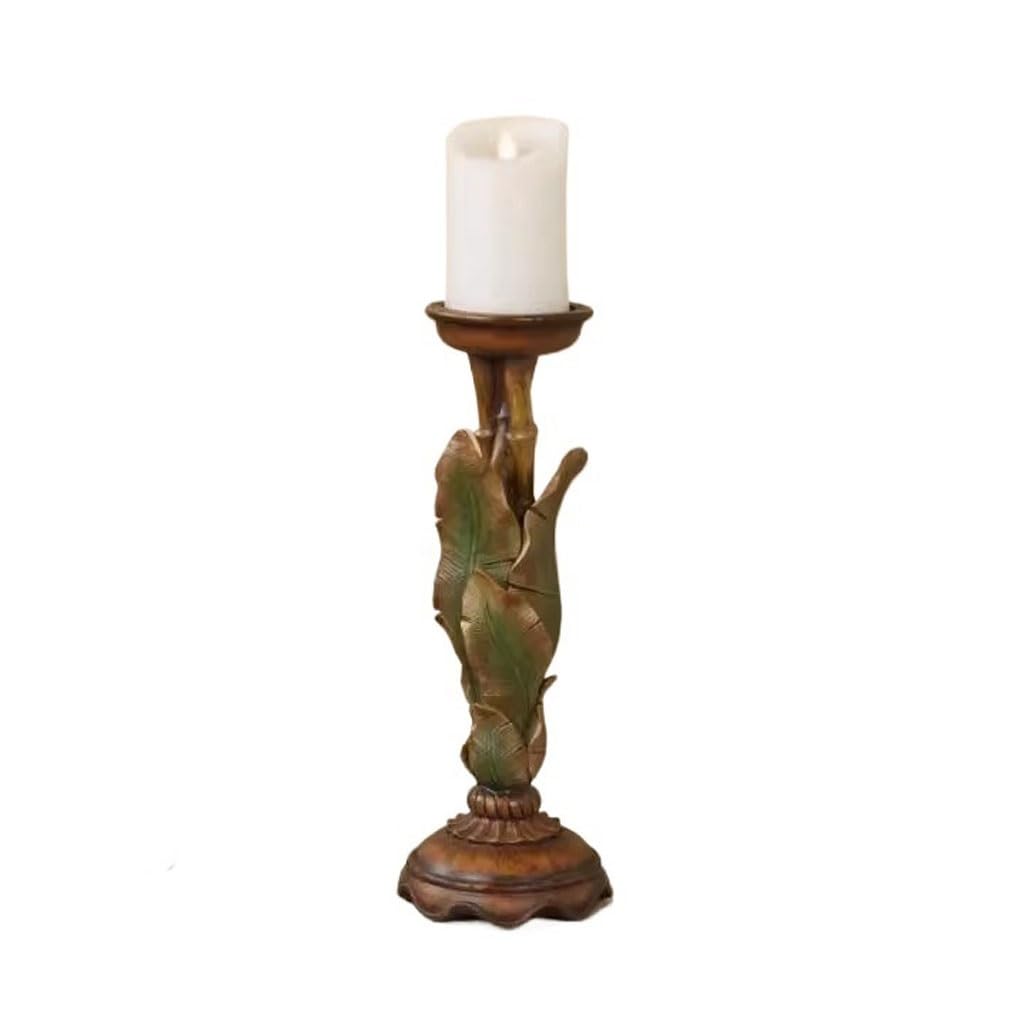 Candlesticks Holders Creative Tropical Palm Leaf Candlestick Ornaments Living Room Porch Decoration Candle Holders for Candlesticks