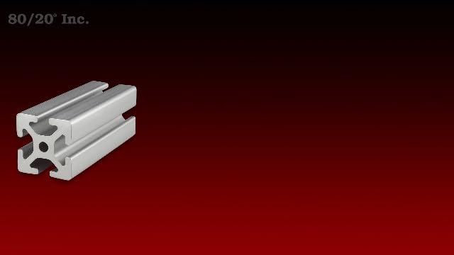 8020, 1020, 10 Series 1 Inch x 2 Inch T-Slotted Aluminum Extrusion DIY Extruded Linear Slot Bar Rail 80/20 (Black Anodize, 12" Long)