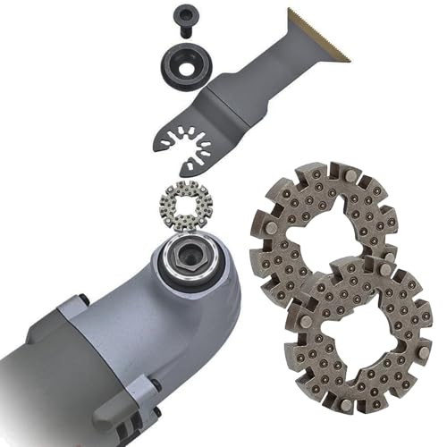fKiZanthene Adaptateurs pour lames de scie multifonctions, lot de trois connecteurs en acier carbone pour accessoires d outillage électroportatif, usage maison atelier et chantier – vue 4