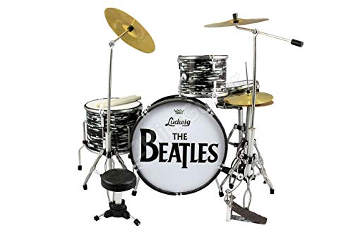 The Beatles Méga ensemble guitare miniature et batterie - Les Beatles, Paul McCartney, John Lennon, RIngo Starr, George Harrison The Beatles Méga ensemble guitare miniature et batterie – Image 6