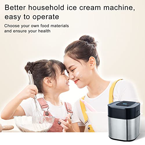 Changor Edelstahl-Eismaschine, einfach zu bedienende Eismaschine für zu Hause(#1) – Bild 5