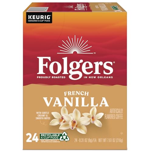 Folgers Gourmet Selections Vanilla Biscotti Coffee K-Cups,pack of three