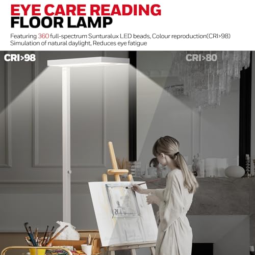 Image of Honeywell 02E Max Sunturalux LED Floor Lamp 16000LM for Home Office