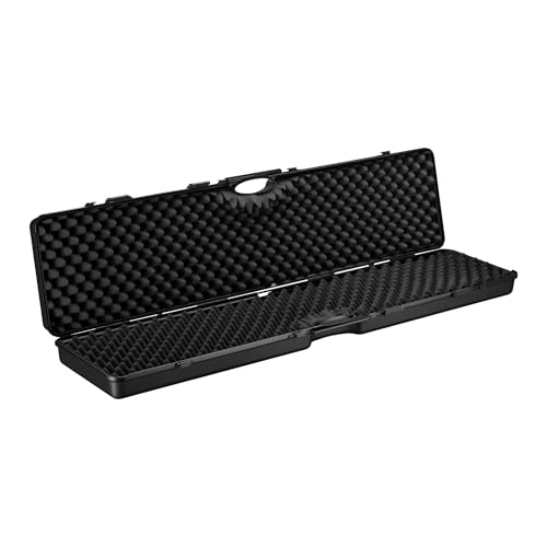 WilTec Maletín para Armas largas 138 x 34 x 13,5 cm con Espuma pre-Cortada Compacto y Ligero de PP para Transporte Seguro de Rifles y escopetas con asa ergonómica