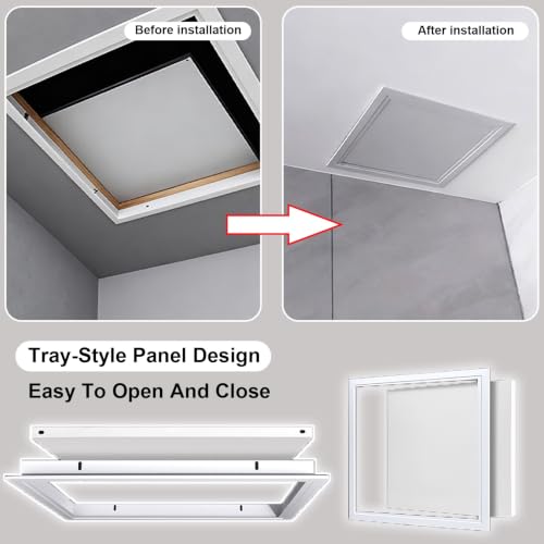 Panel de acceso empotrado de 25cm para cubrir tuberías y registros de pared 6