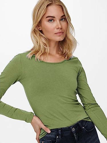 VERO MODA Damen VMMAXI My LS Soft UNECK NOOS 3-Pack, Oil Green/Green Gables & Chine, S – Ansicht 2