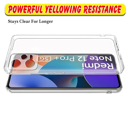 Image of NISHTECH for Redmi Note 12 Pro 5G, Poco X5 Pro 5G Premium Transparent Hybrid Soft Slim Dust Proof Back Case Cover Silicone with Camera Protection
