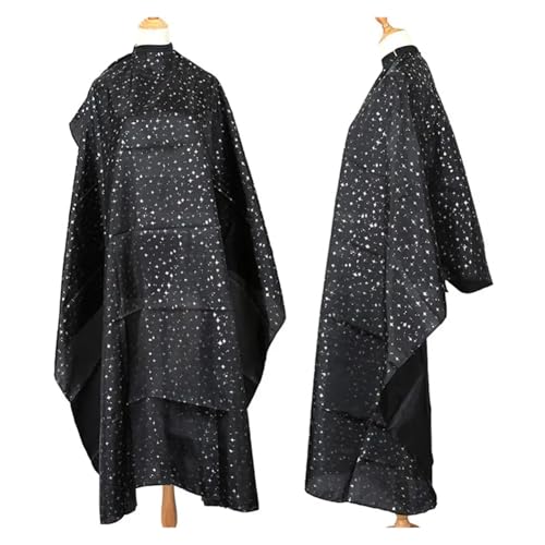 Capa peluquería estampada estrellas negra miniatura 3