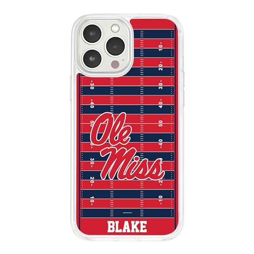 Affinity Bands Mississippi Ole Miss Rebels HD Custom Name Phone Case Compatible with MagSafe Apple iPhone 12 (Field)