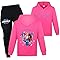 Duoxinbos KPOP Huntrix Tracksuit Girls Vintage Y2k Hoodies Huntr/X Hip Hop Streetwear Fashion Kids Long Sleeve & Pants Sets Rumi Mira Zoey Printed Sweatshirt Back to School