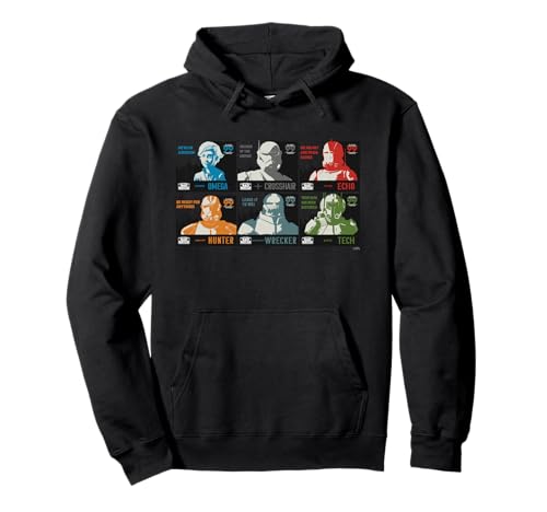 Sweat Star Wars The Bad Batch Hoodie à Capuche Motif Personnages