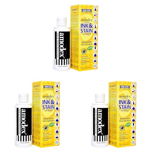 Amodex Products Inc 104 Liquid Ink & Stain Remover 4oz, Fresh and Clean (Pack of 3)
