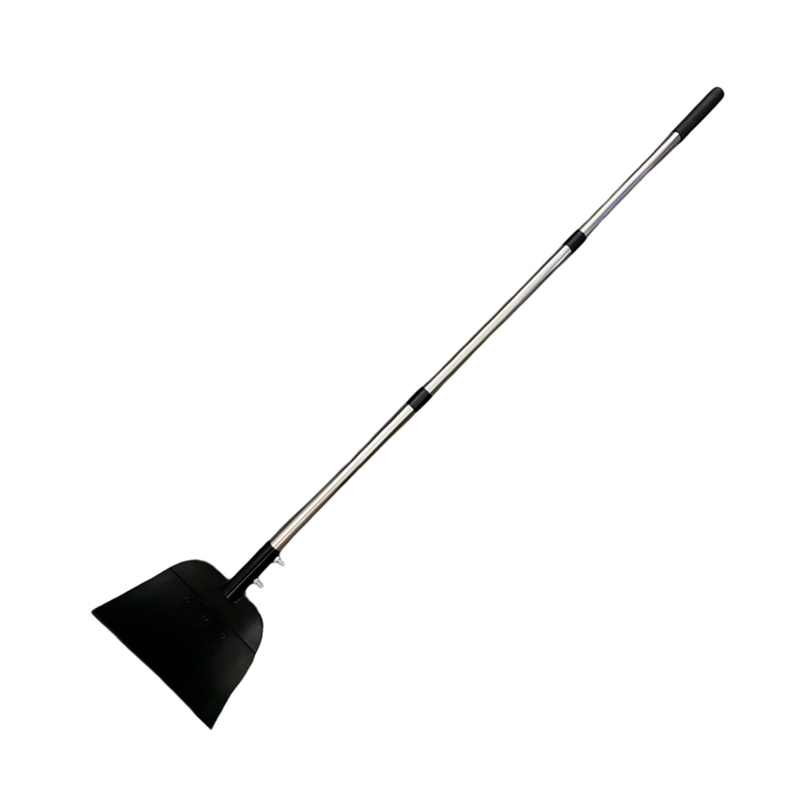 perfk Empujador de Nieve Plano para Limpieza de Jardines, Agarre cómodo, Herramienta Manual para Quitar Hielo de 51,18 Pulgadas, Mango Largo para,