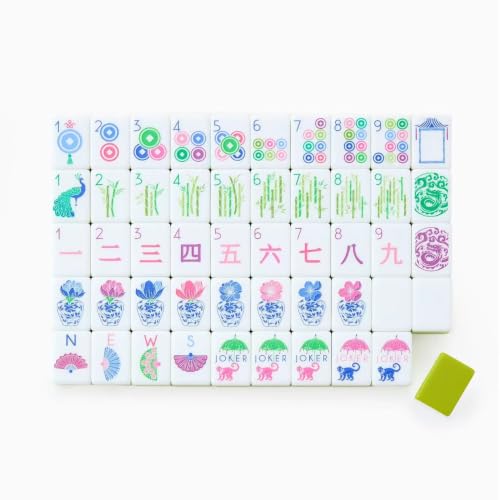Complete American Mahjong Tile Set 4 Layer Green Mahjongolé miniatura 2