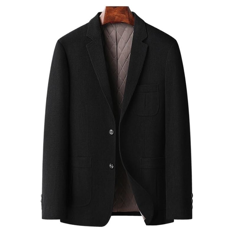 Mens Black Blazers Slim Fit Lightweight Casual Sport Coat Two Button Business Suit Jacket Solid Tuxedo Suits for Men2