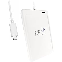 ACR1552U-MF USB-C NFC Tag & Smart Card Reader Writer | Contactless RFID Proximity Card Reader for MIFARE, FeliCa, ISO 14443 A/B, ISO18092 Devices