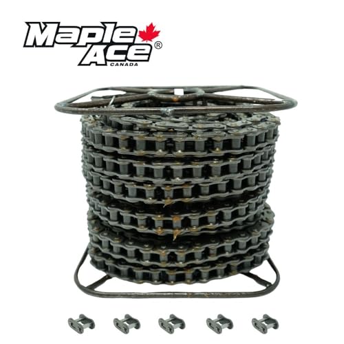 MAPLE ACE #50 Roller Chain 50 Feet Plus 5 Connecting Master Links