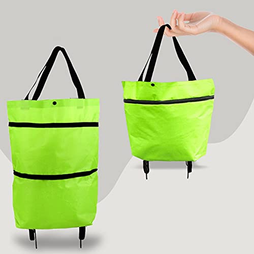 Oxford Cloth Folding Shopping Bag, EFINNY 1 Pc Solid Farbe Einkaufstrolley Tasche Rolling Shopping Bag, faltbar, leicht… – Bild 7