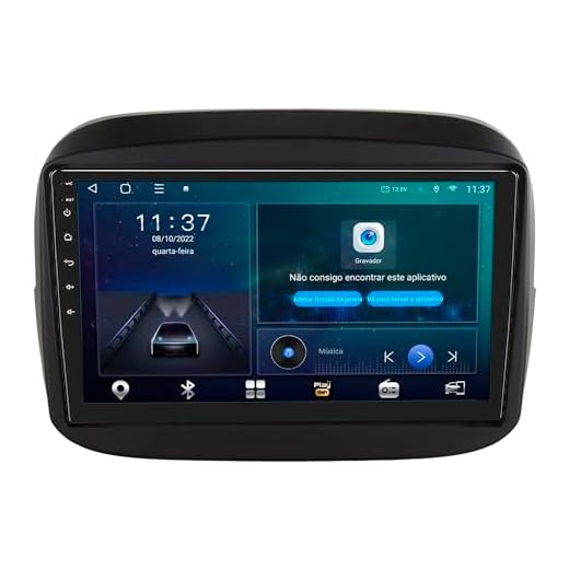 Central Multimídia 9" Polegadas Octa Core 2/32gb Kronos Fiat Mobi 2016/2023