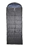 Sakari Sisu Sleeping Bag - 3 Season Envelope Sleeping Bag; Compression Sack and Carabiner Included