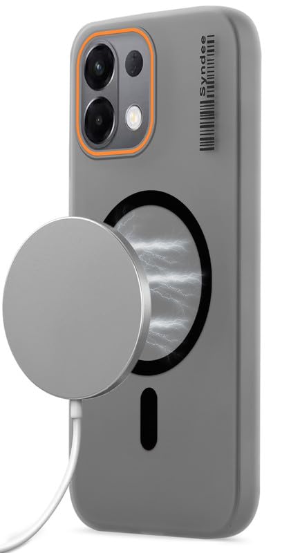 Image of Mr. Case Back Cover for Oppo K13 5G Sleek Frosted Translucent Back Only Compatible with Wireless Magnetic Accessories | Anti-Scratch Shockproof Phone Case - Black