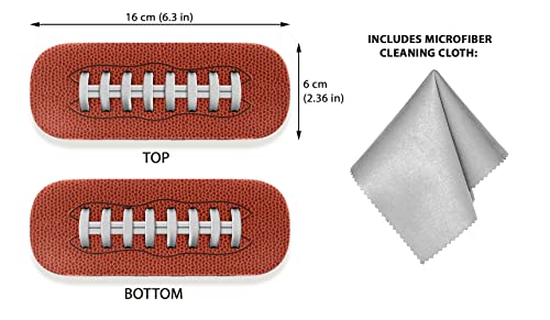 Image of WIRESTER Hard Shell Eyeglasses Case, Clamshell Sunglasses Holder Protective Cover with Microfiber Cloth