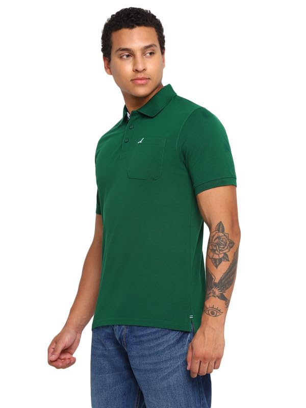 Image of AMERICAN CREW Polo Collar T-Shirt for Men with Pocket