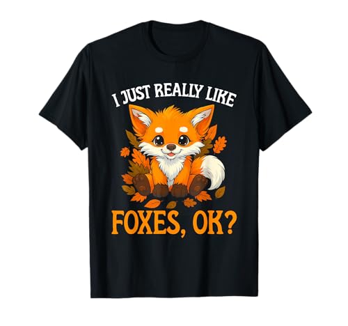 J'aime vraiment les renards Ok Cute Fox Lover Wild Animals Fox T-Shirt